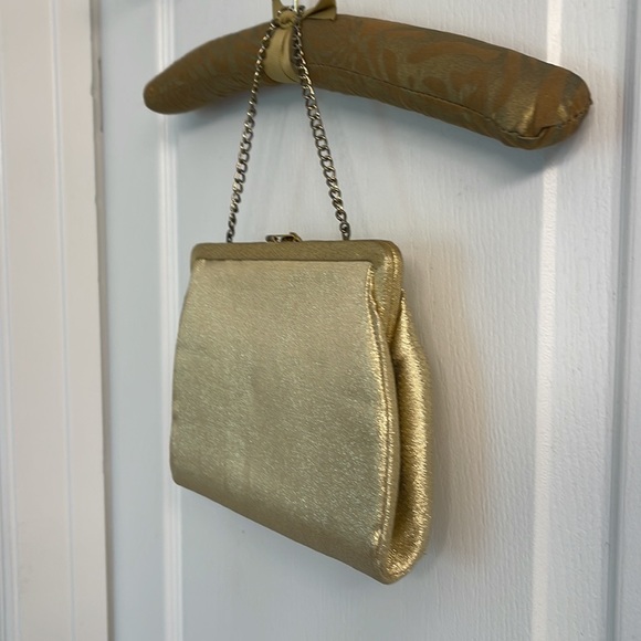 Vintage Gold Evening Clutch Purse - Picture 3 of 4